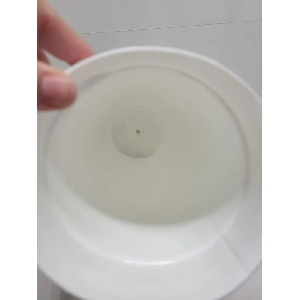 Vintage‎ White Plastic Rose Embossed Toilet Paper Holder Tissue Storage Canister